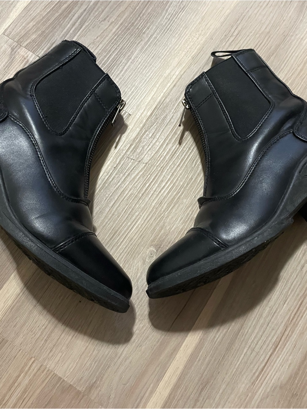 Auken Classic Zip Paddock Ladies Black Ankle Boots Size 7